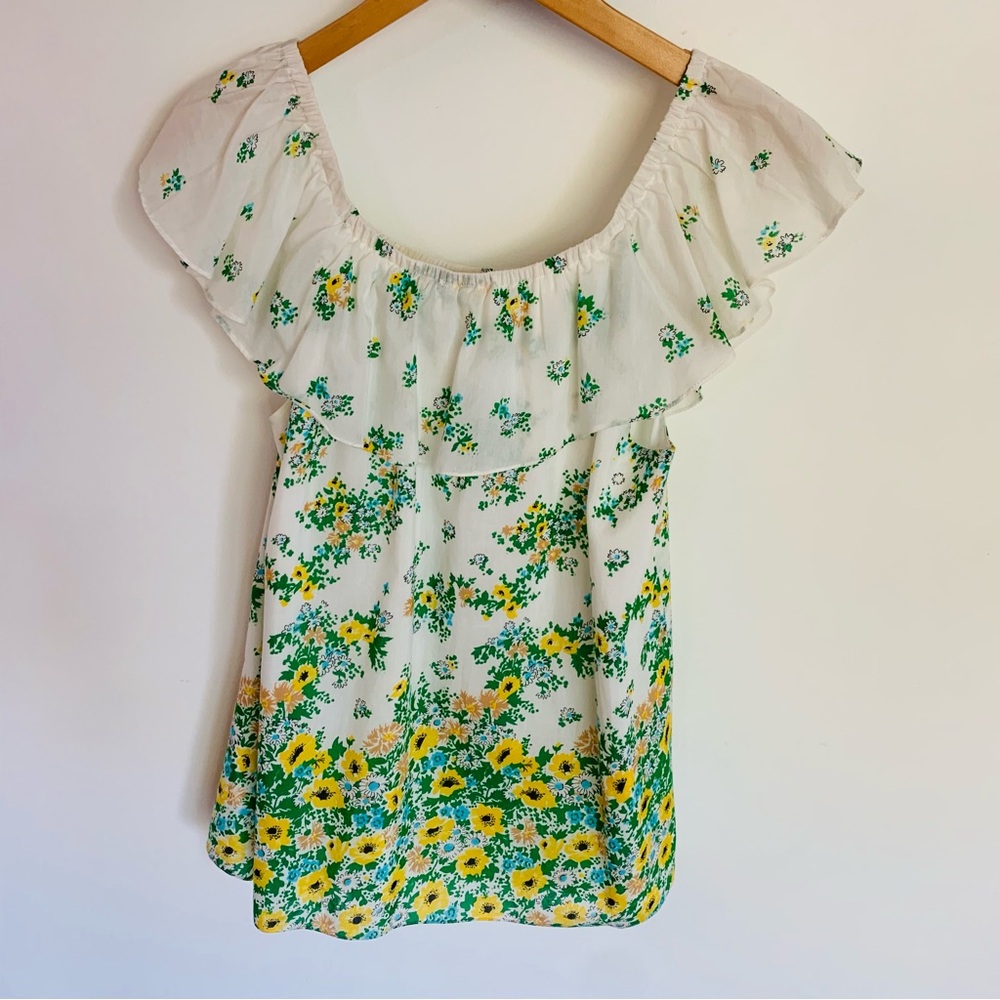 Vintage Tibi Floral Silk Blouse Cottagecore - Picture 3 of 5